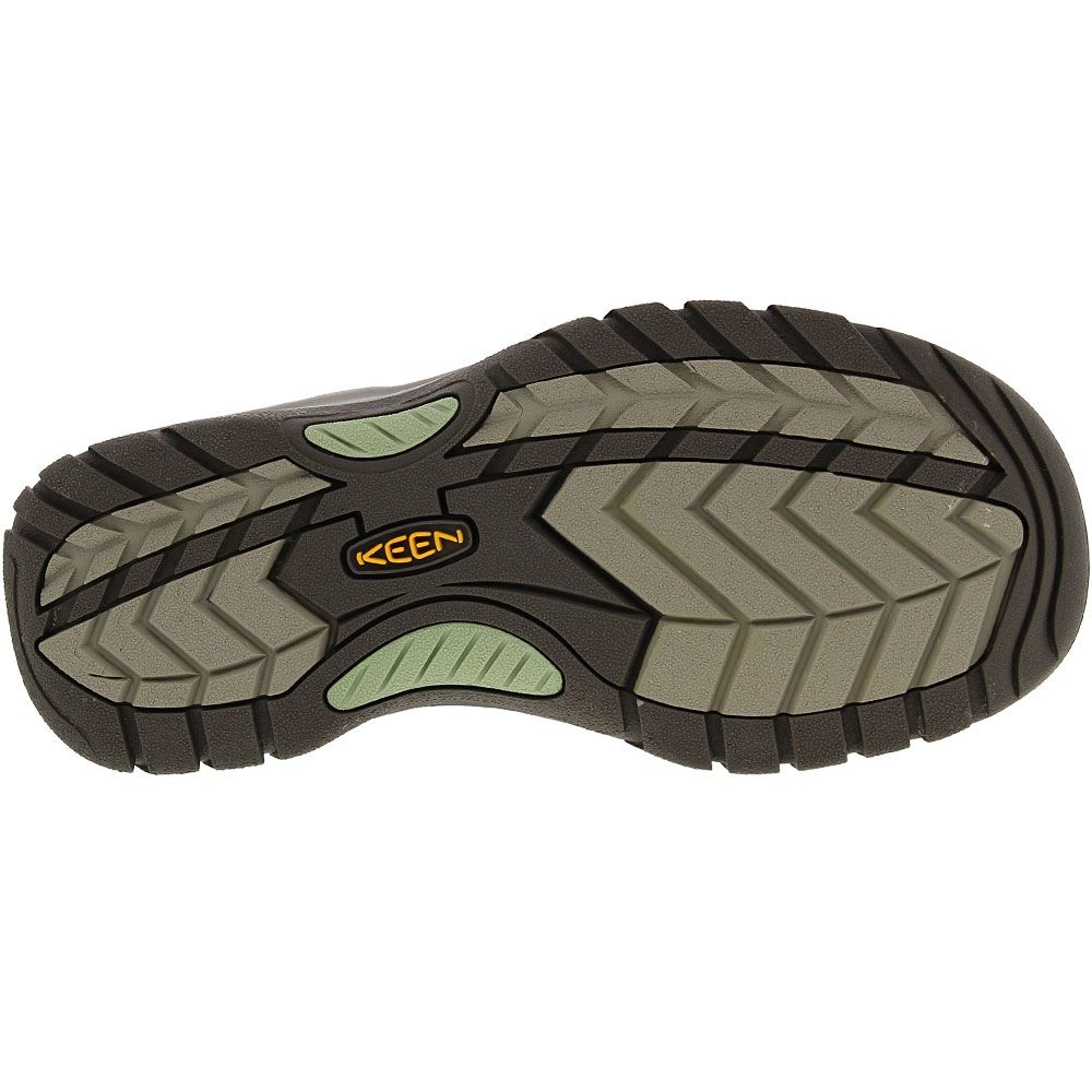 KEEN Venice Leather Outdoor Sandals - Womens Olive Sole View