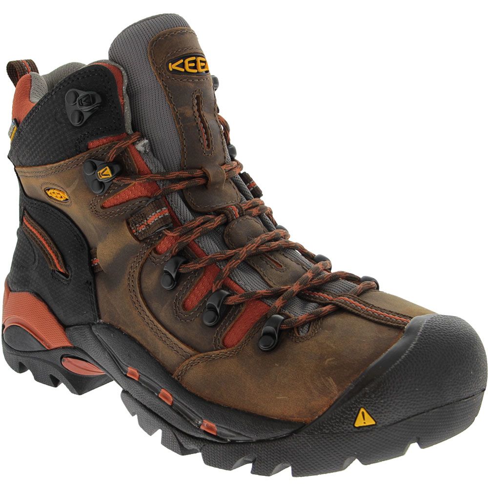 KEEN Utility Pittsburgh Boot Steel Toe Work Boots - Mens Cascade Brown Bombay Brown