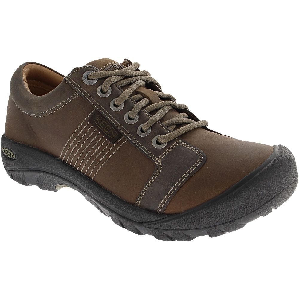 KEEN Austin Lace Up Casual Shoes - Mens Chocolate Brown