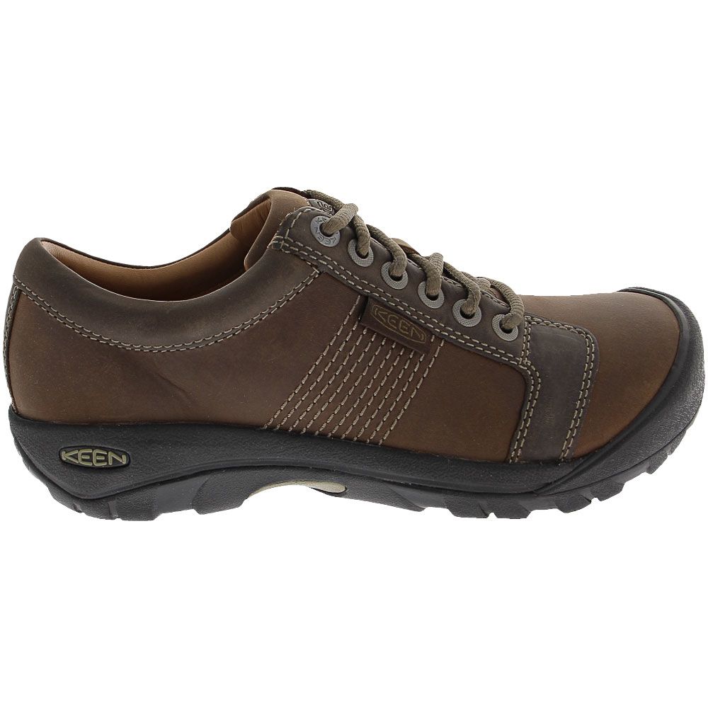 KEEN Austin Lace Up Casual Shoes - Mens Chocolate Brown