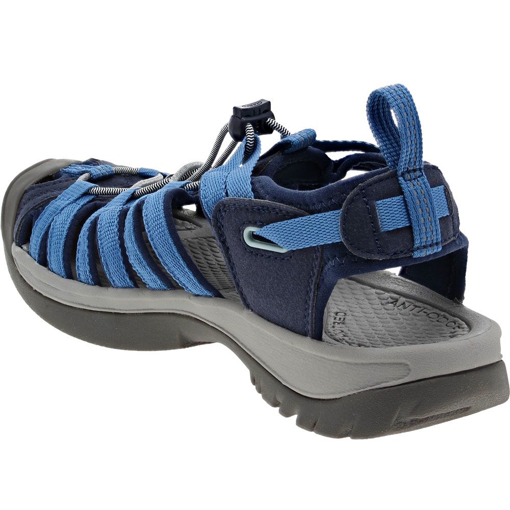 KEEN Whisper Outdoor Sandals - Womens Blue Depths Bright Cobalt Back View