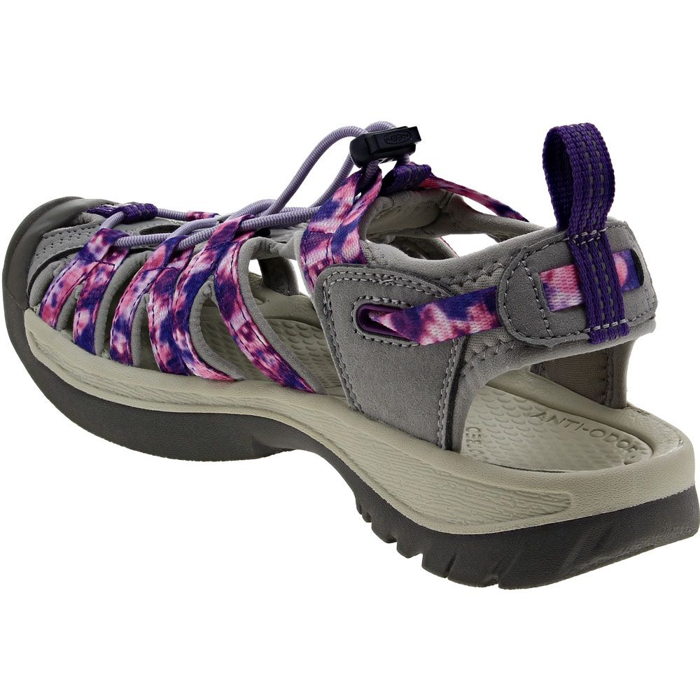 KEEN Whisper Outdoor Sandals - Womens Tie Dye Vapor Back View