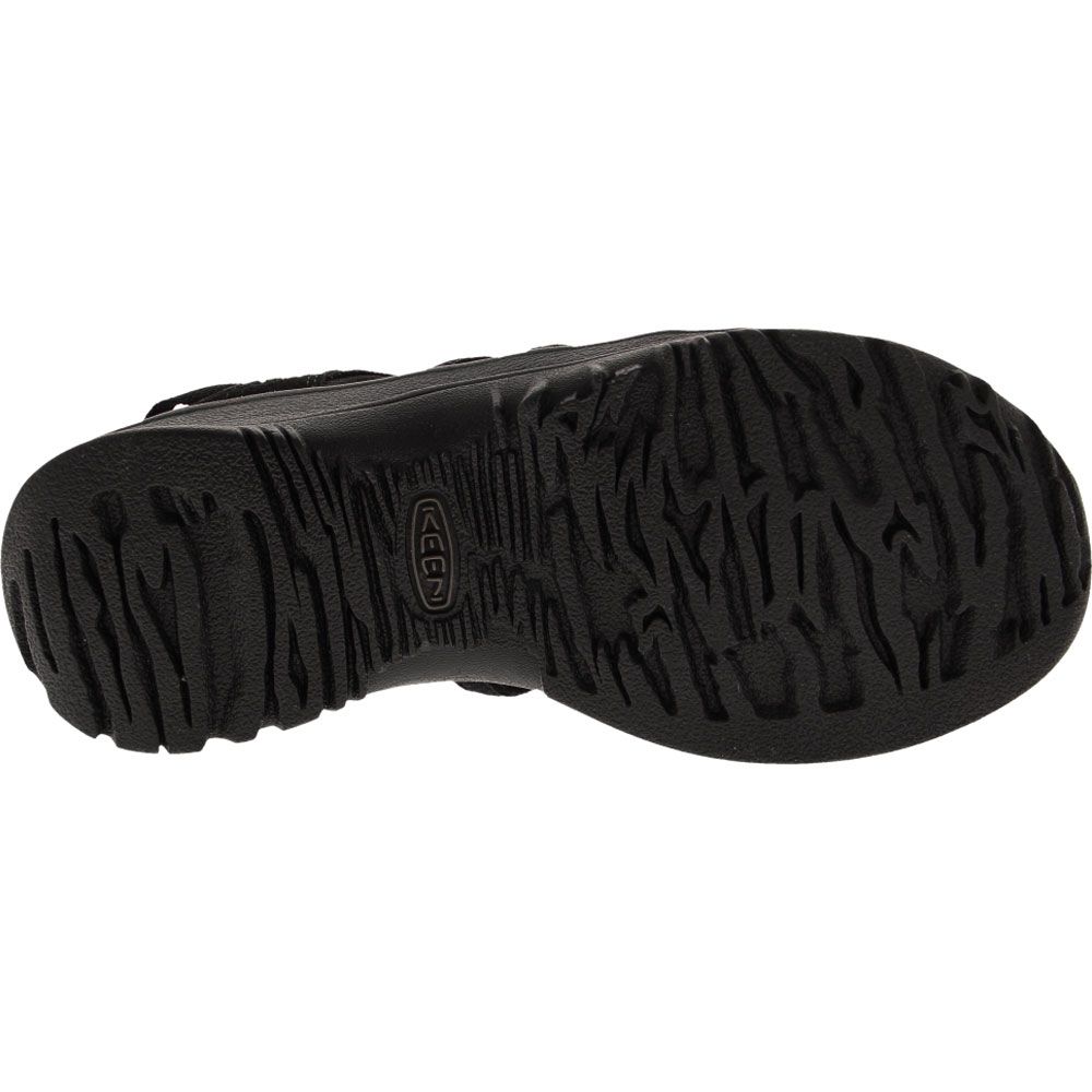 KEEN Whisper Outdoor Sandals - Womens Black Magnet Sole View