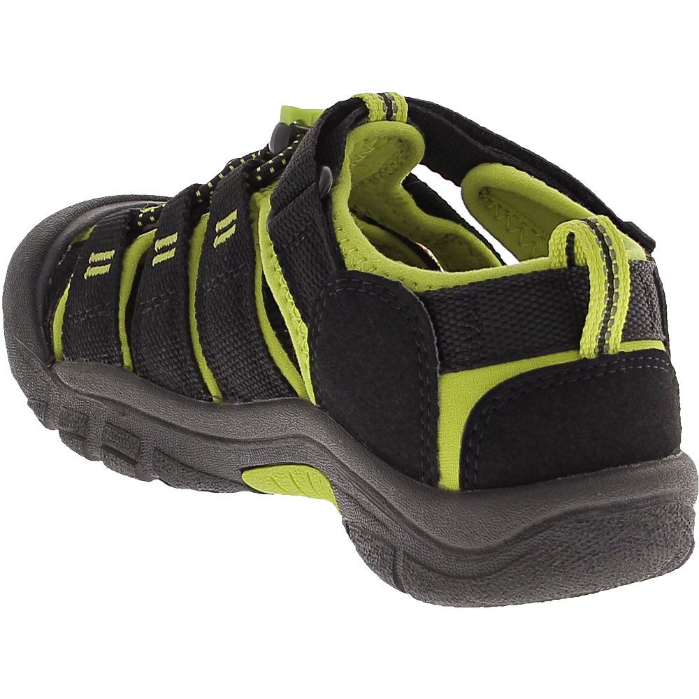 Black/Lime Green Keen Newport H2 Kids Boys Sandals