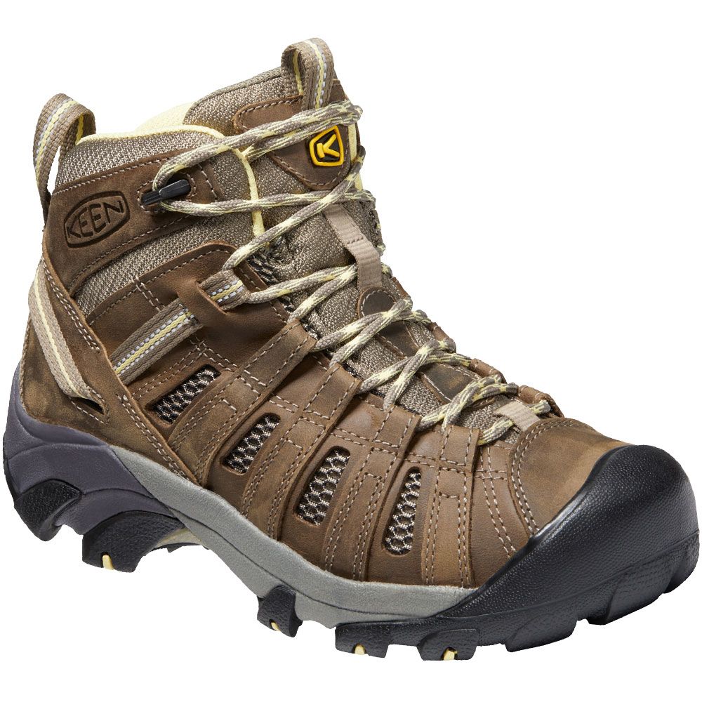KEEN Voyageur Mid Hiking Boots - Womens Brindle Custard