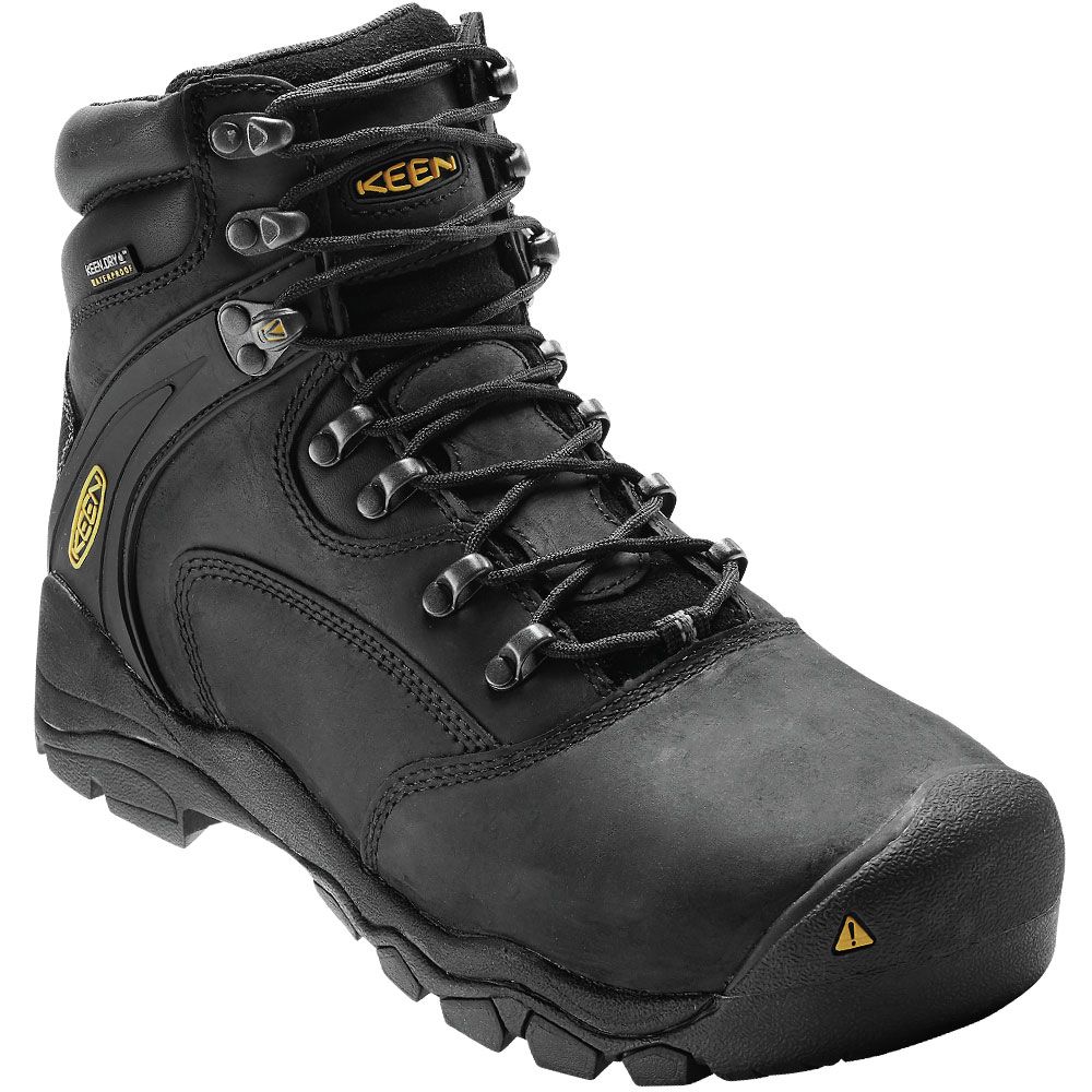 Keen Utility Louisville Mid Safety Toe Work Boots - Mens Black
