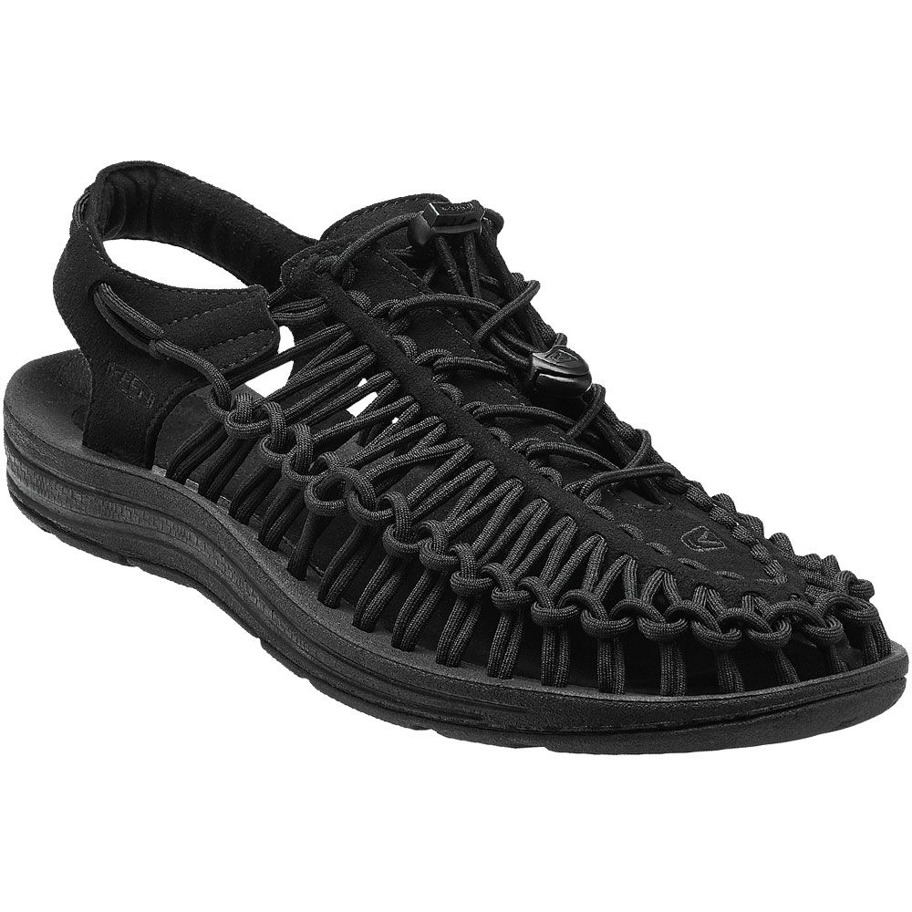 KEEN Uneek Monochrome Outdoor Sandals - Mens Black Black