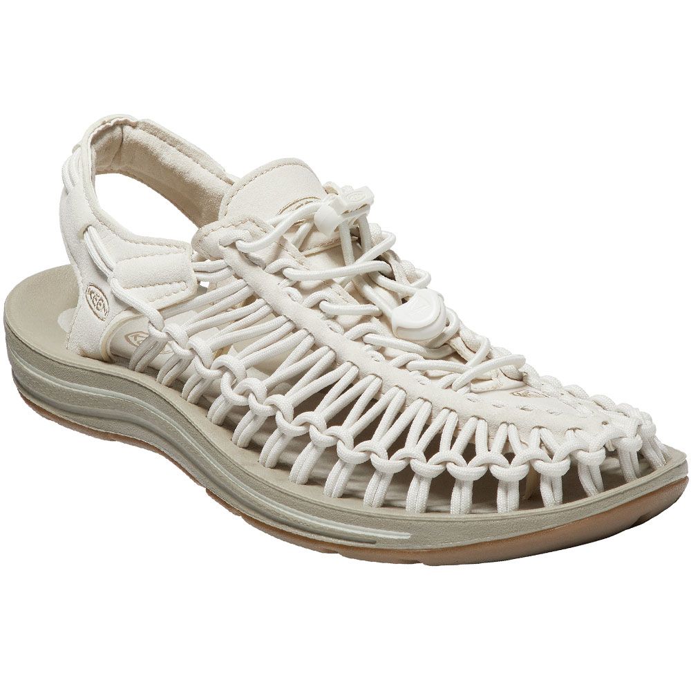 KEEN Uneek Monochrome Outdoor Sandals - Womens White Cap Cornstalk