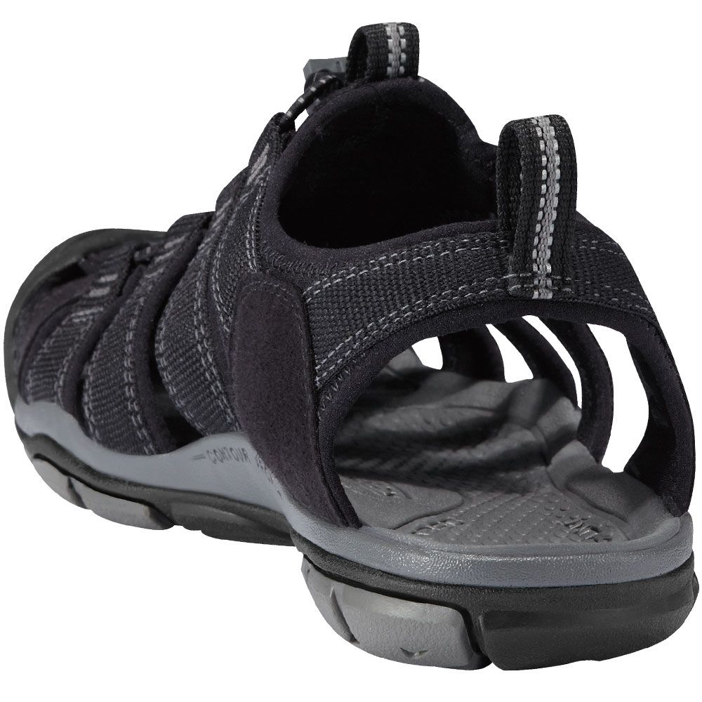 KEEN Clearwater Cnx Outdoor Sandals - Mens Black Gargoyle Back View