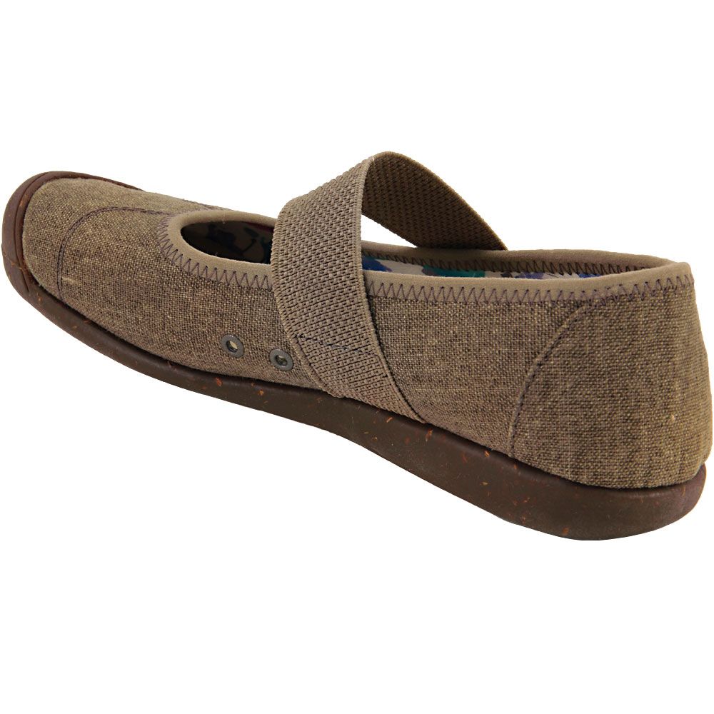 Keen Sienna Mj Canvas Casual Shoes - Womens Brindle Back View