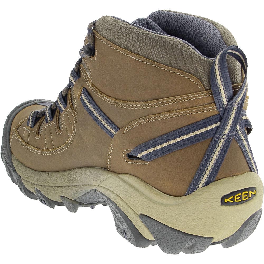 KEEN Targhee 2 Mid Hiking Boots - Womens Goat Crown Blue Back View