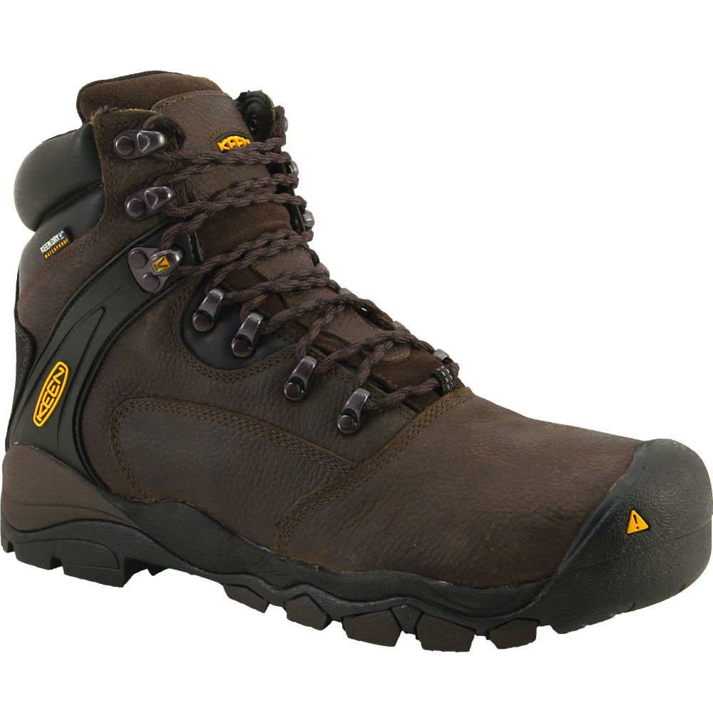 KEEN Utility Louisville Safety Toe Work Boots - Mens Cascade Brown