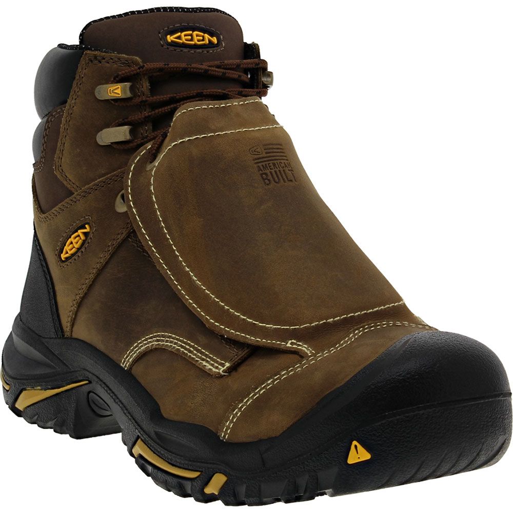 KEEN Utility Mt Vernon Safety Toe Work Boots - Mens Cascade Brown