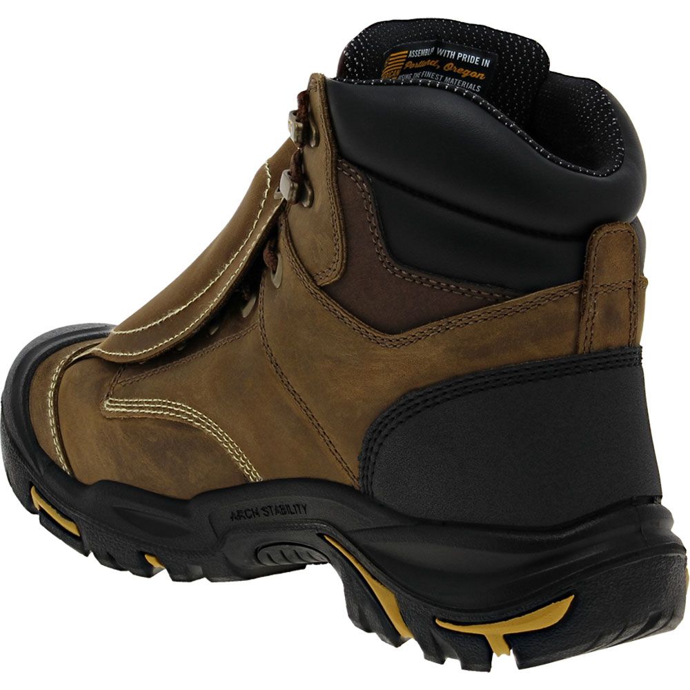 KEEN Utility Mt Vernon Safety Toe Work Boots - Mens Cascade Brown Back View