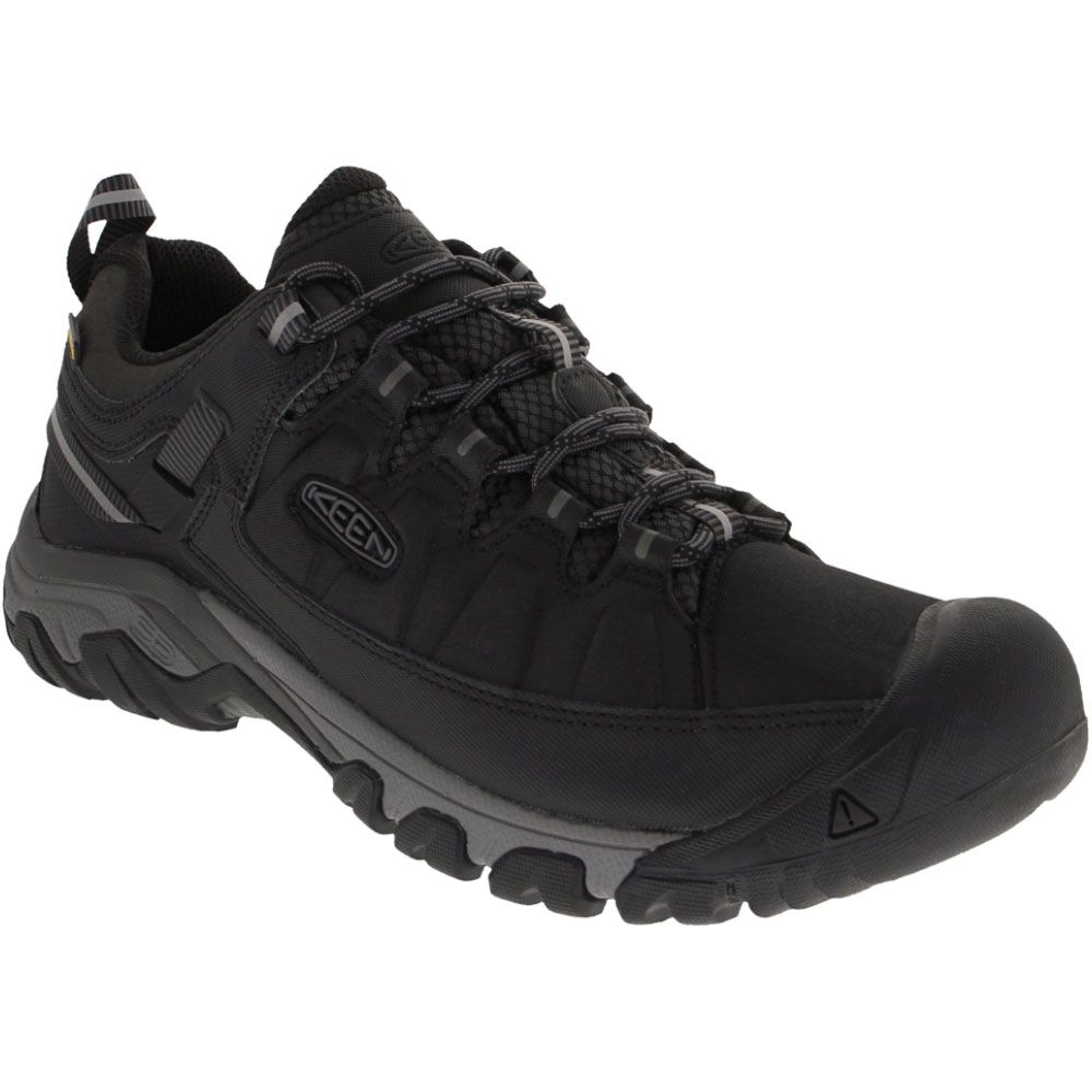 KEEN Targhee Exp Low Wp Hiking Shoes - Mens Black Steel Grey