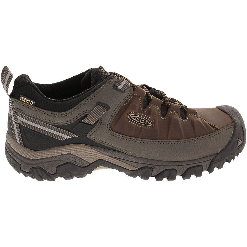 'KEEN Targhee 3 Low Hiking Shoes - Mens Bungee Cord Black Brown