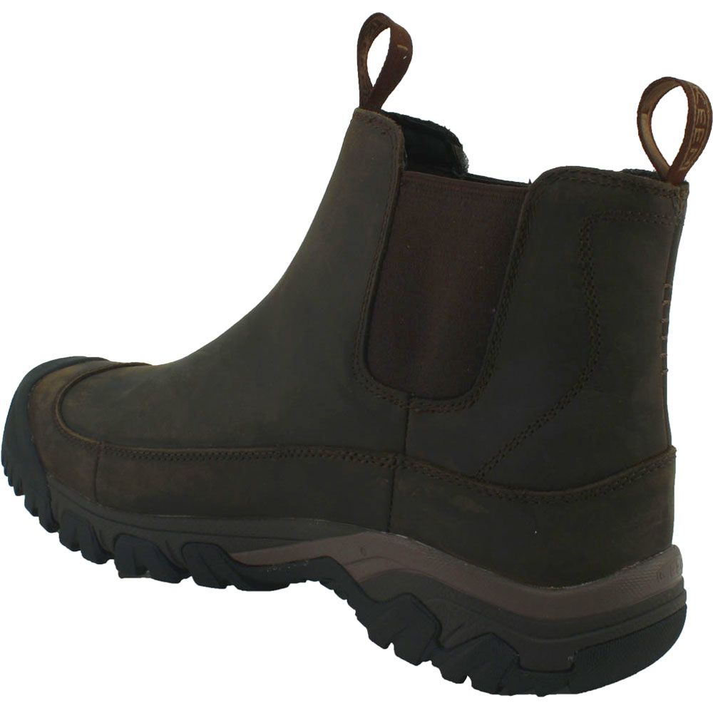 KEEN Anchorage 3 Rubber Boots - Mens Dark Earth Mulch Back View