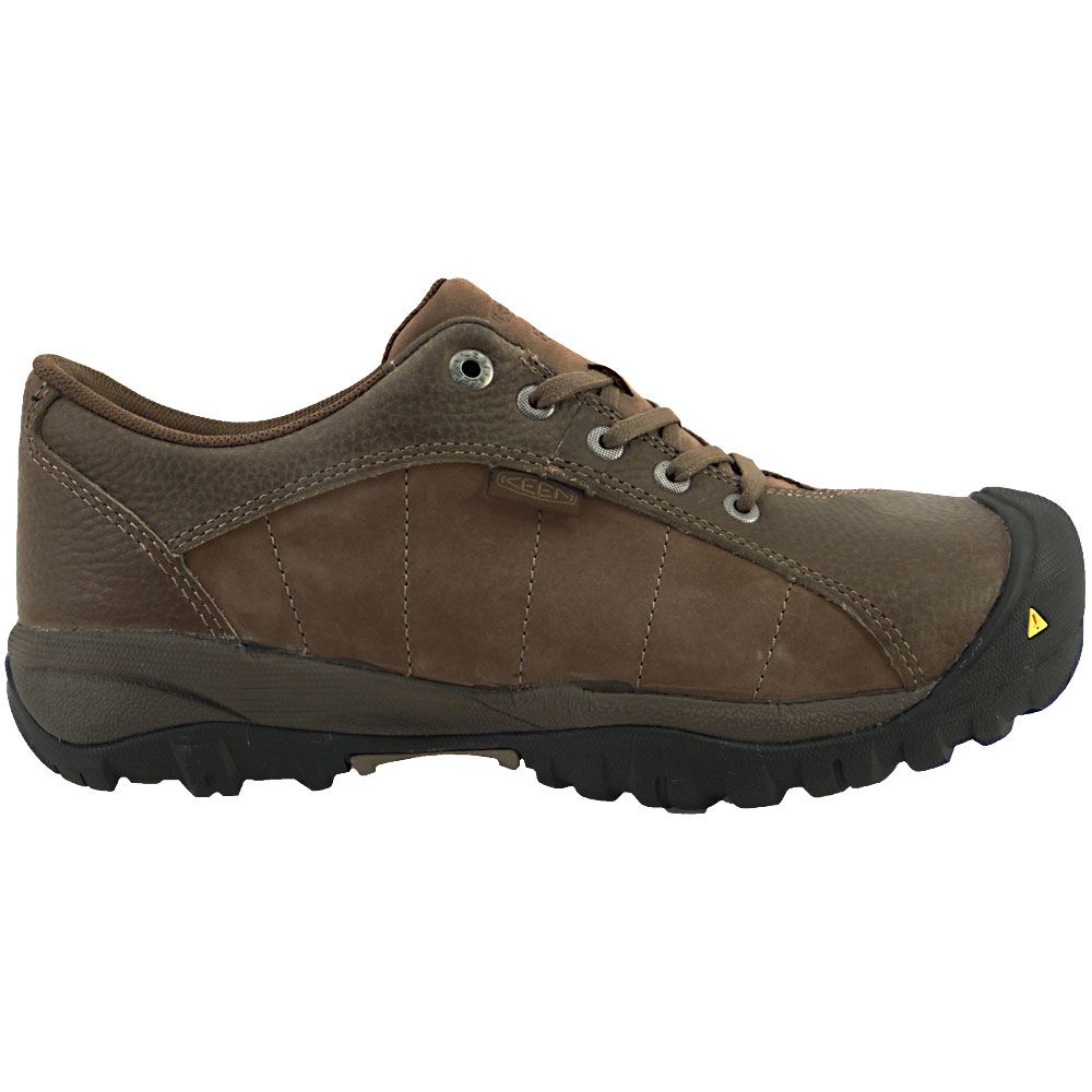 KEEN Utility Sante Fe Safety Toe Work Shoes - Womens Brown Side View