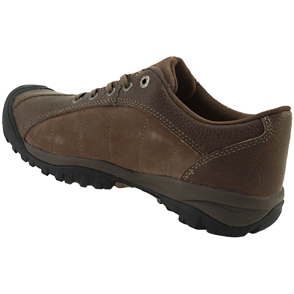 KEEN Utility Sante Fe Safety Toe Work Shoes - Womens Brown Back View