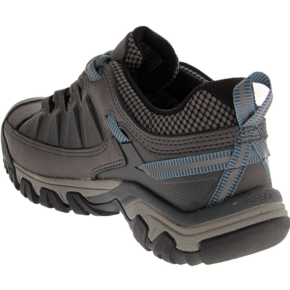 KEEN Targhee 3 Wp Waterproof Hiking Shoes - Womens Magnet Smoke Blue Back View