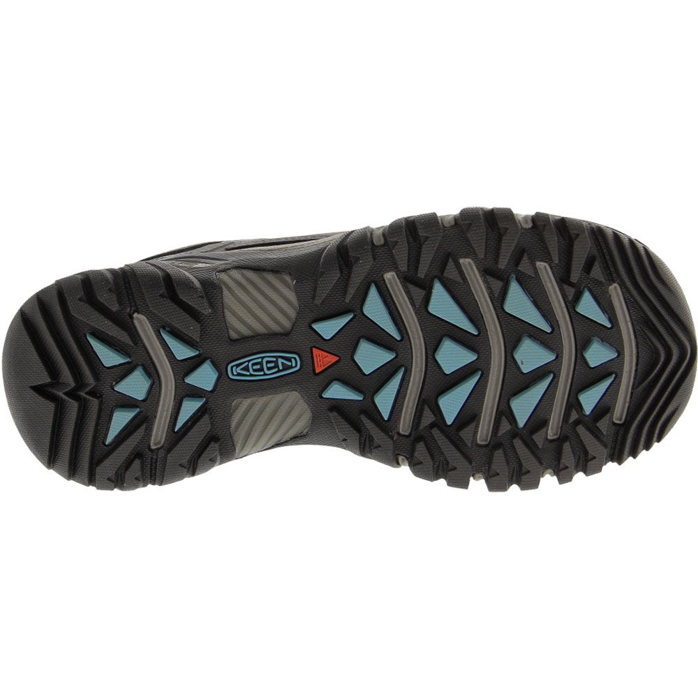 KEEN Targhee 3 Wp Waterproof Hiking Shoes - Womens Magnet Smoke Blue Sole View