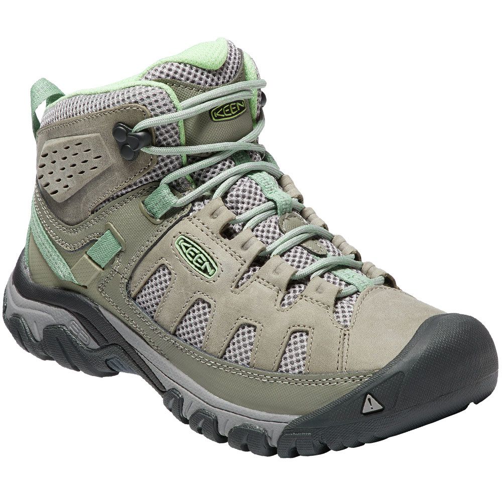 KEEN Targhee Vent Mid Hiking Boots - Womens Fumo Quiet Green
