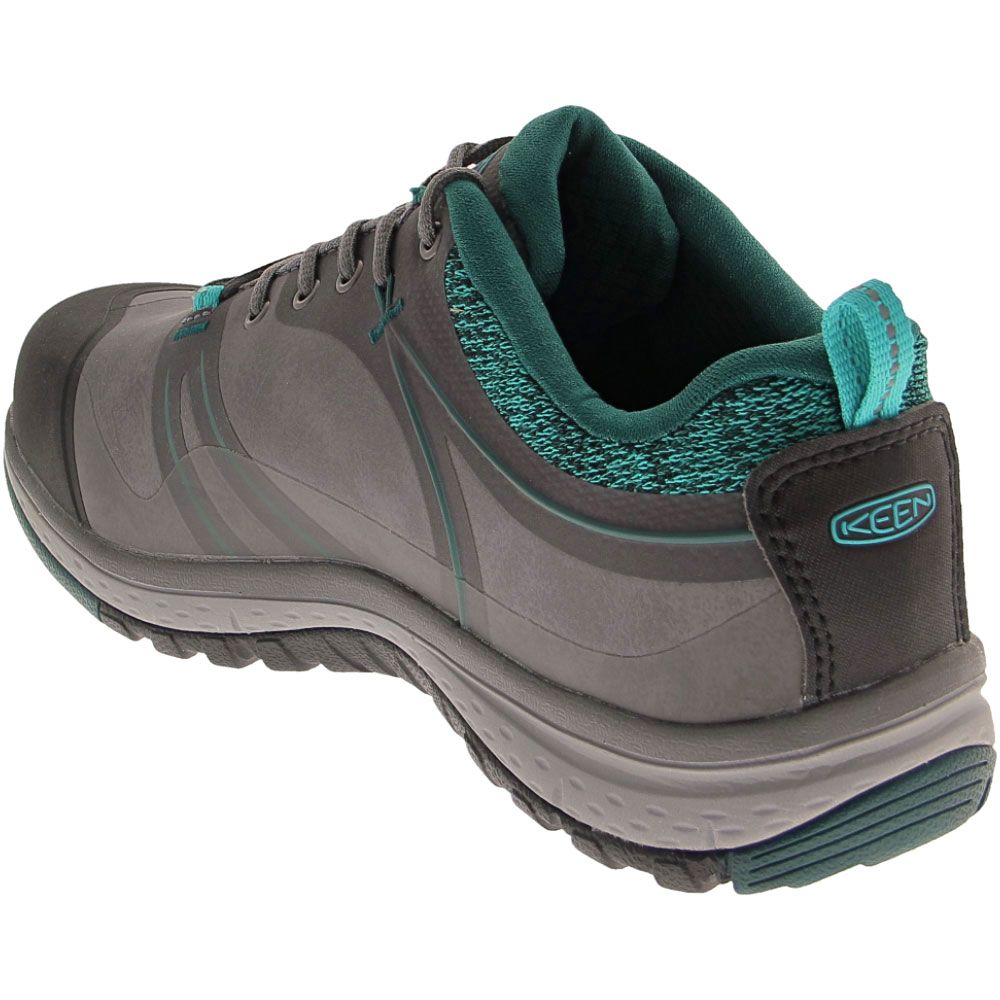 KEEN Utility Sedona Pulse Low Safety Toe Work Shoes - Womens Grey Back View