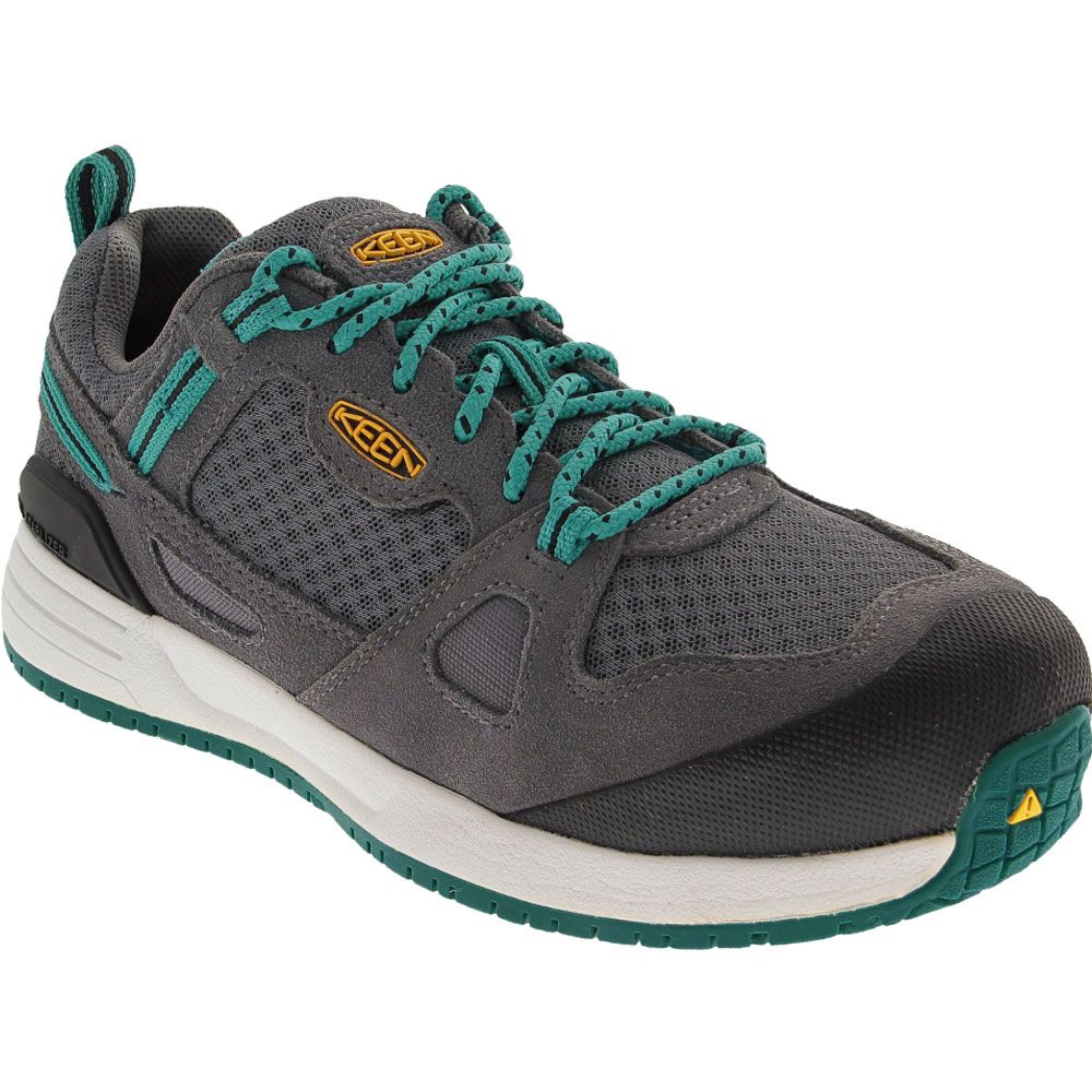 KEEN Utility Springfield Safety Toe Work Shoes - Womens Grey Blue