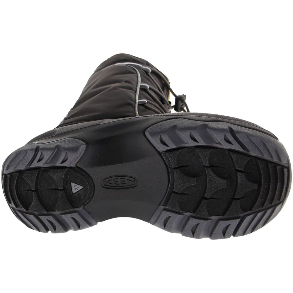 KEEN Lumi WP Winter Boots - Boys Black Magnet Sole View
