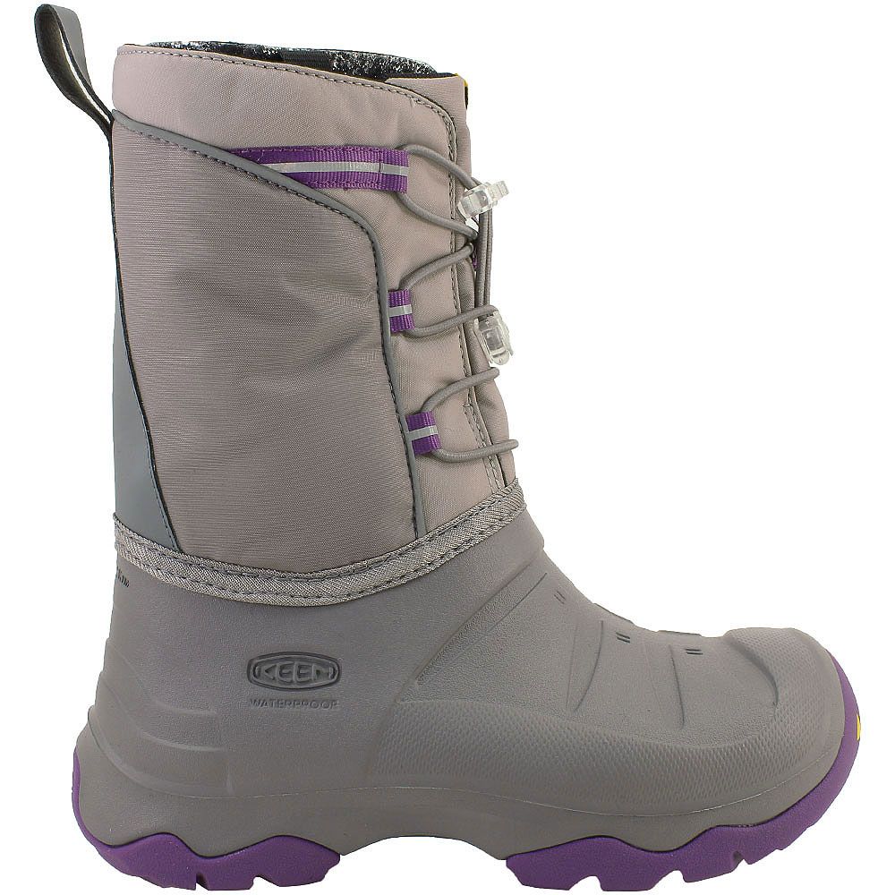 'KEEN Lumi WP Winter Boots - Boys Steel Grey Royal Lilac
