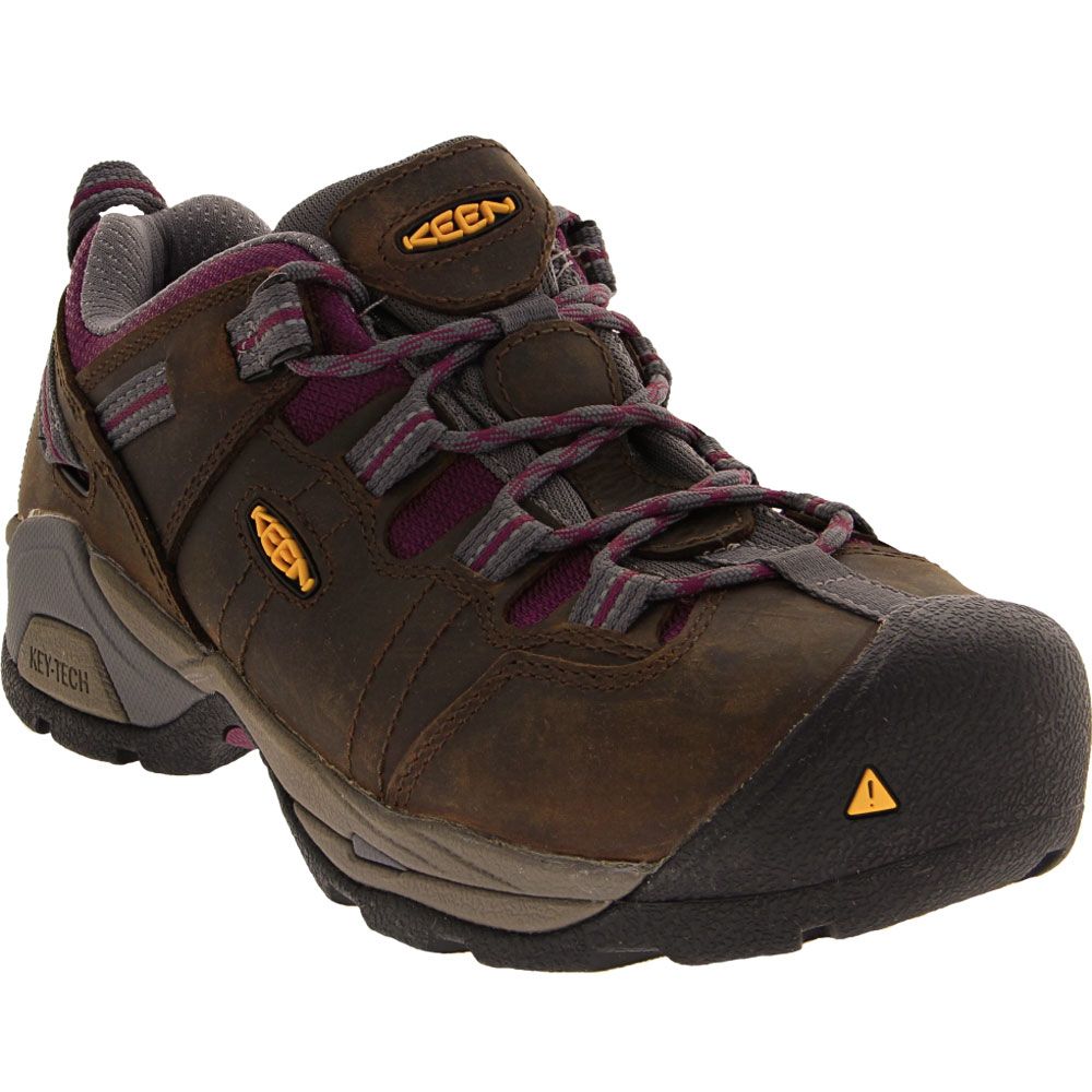 KEEN Utility Detroit Xt Low Wmns Safety Toe Work Shoes - Womens Brown