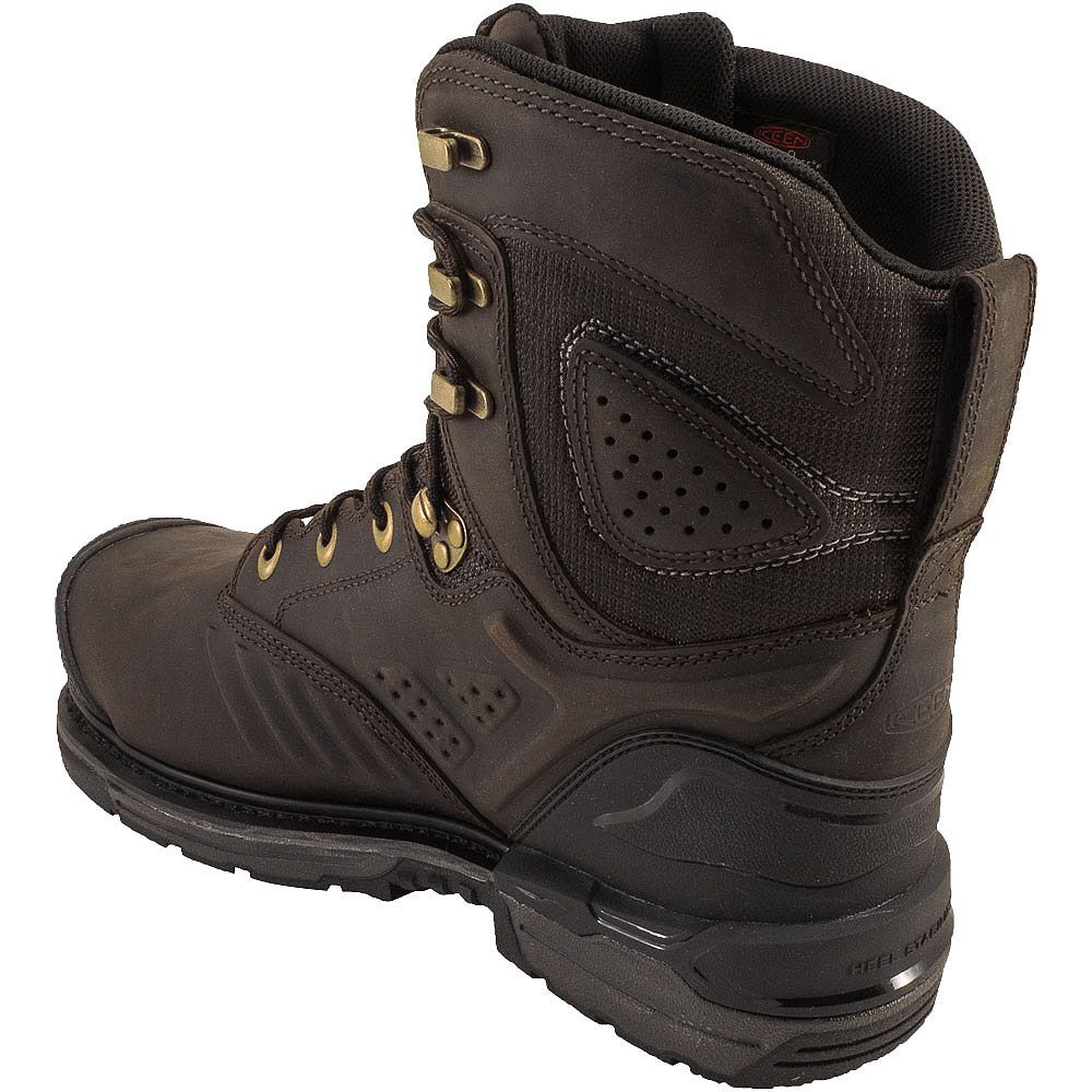 KEEN Utility Philadelphia Insulated Composite Toe Boots - Mens Cascade Brown Black Back View