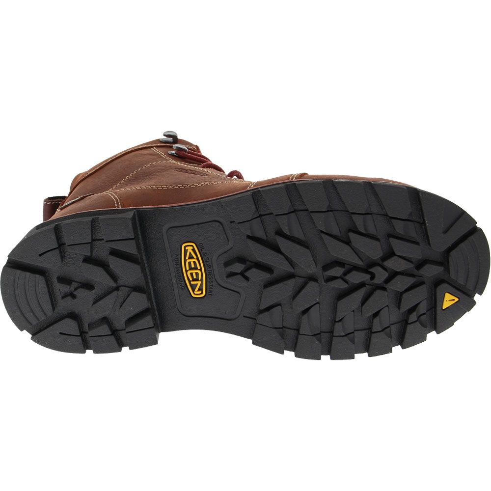 KEEN Utility Seattle H2O Safety Toe Work Boots - Womens Gingerbread Black Sole View
