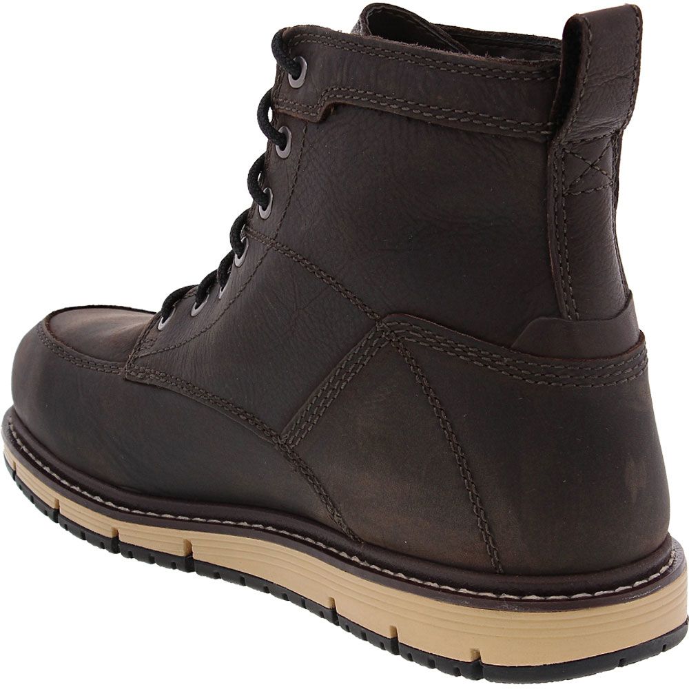 KEEN Utility San Jose H2O Safety Toe Work Boots - Mens Brown Back View