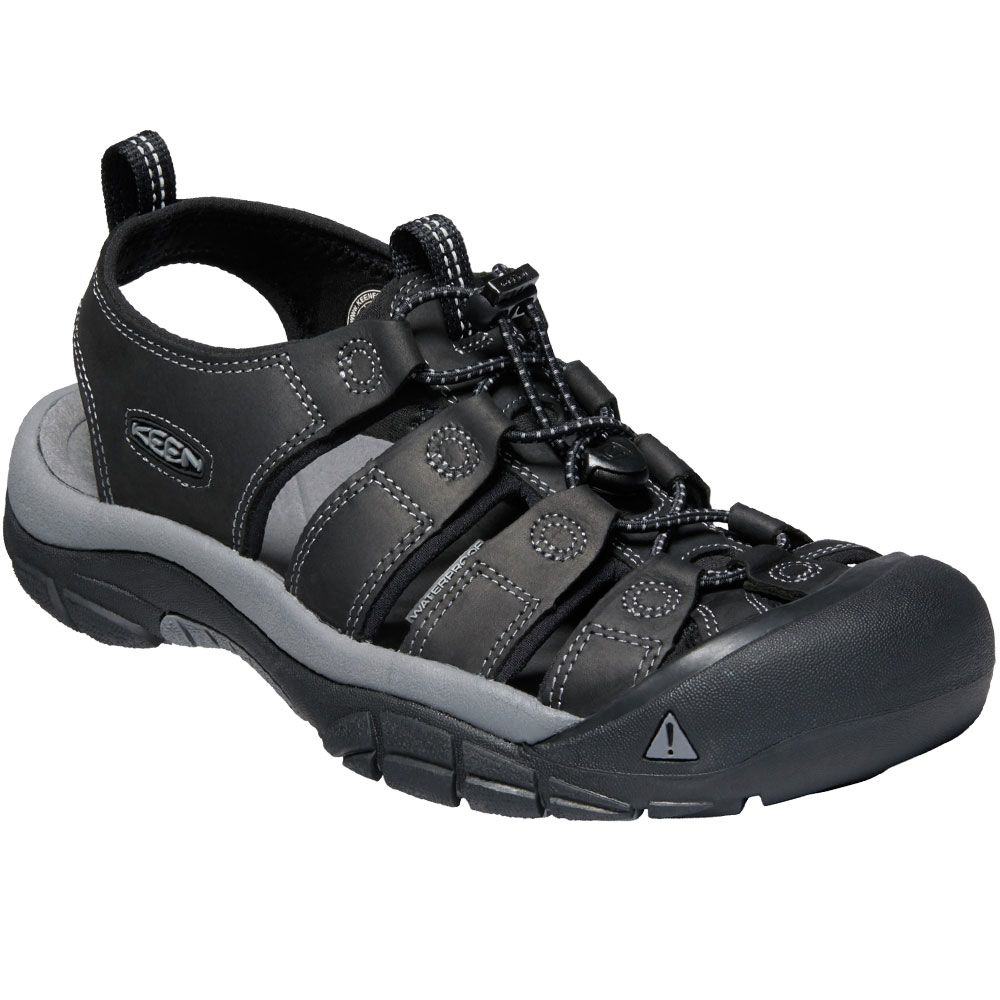 KEEN Newport Outdoor Hiking Sandals - Mens Black Steel Grey