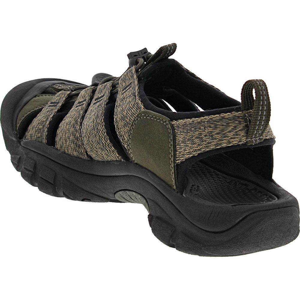 KEEN Newport H2 Outdoor Mens Sandal Forest Night Black Back View