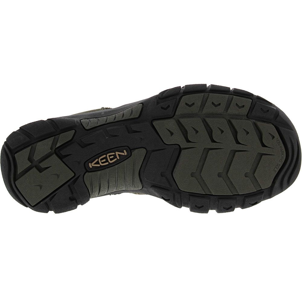 KEEN Newport H2 Outdoor Mens Sandal Forest Night Black Sole View
