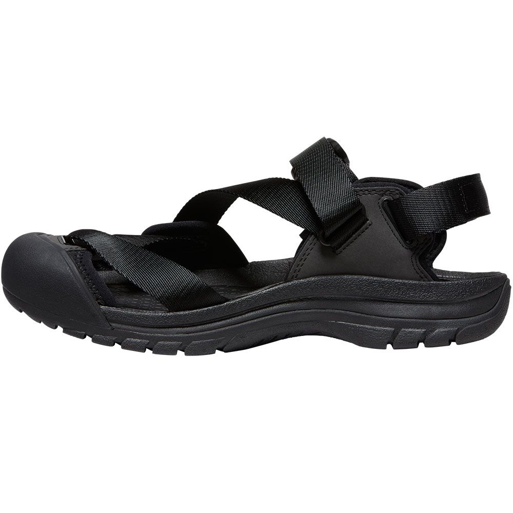 KEEN Zerraport 2 Outdoor Sandals - Mens Black Black Back View