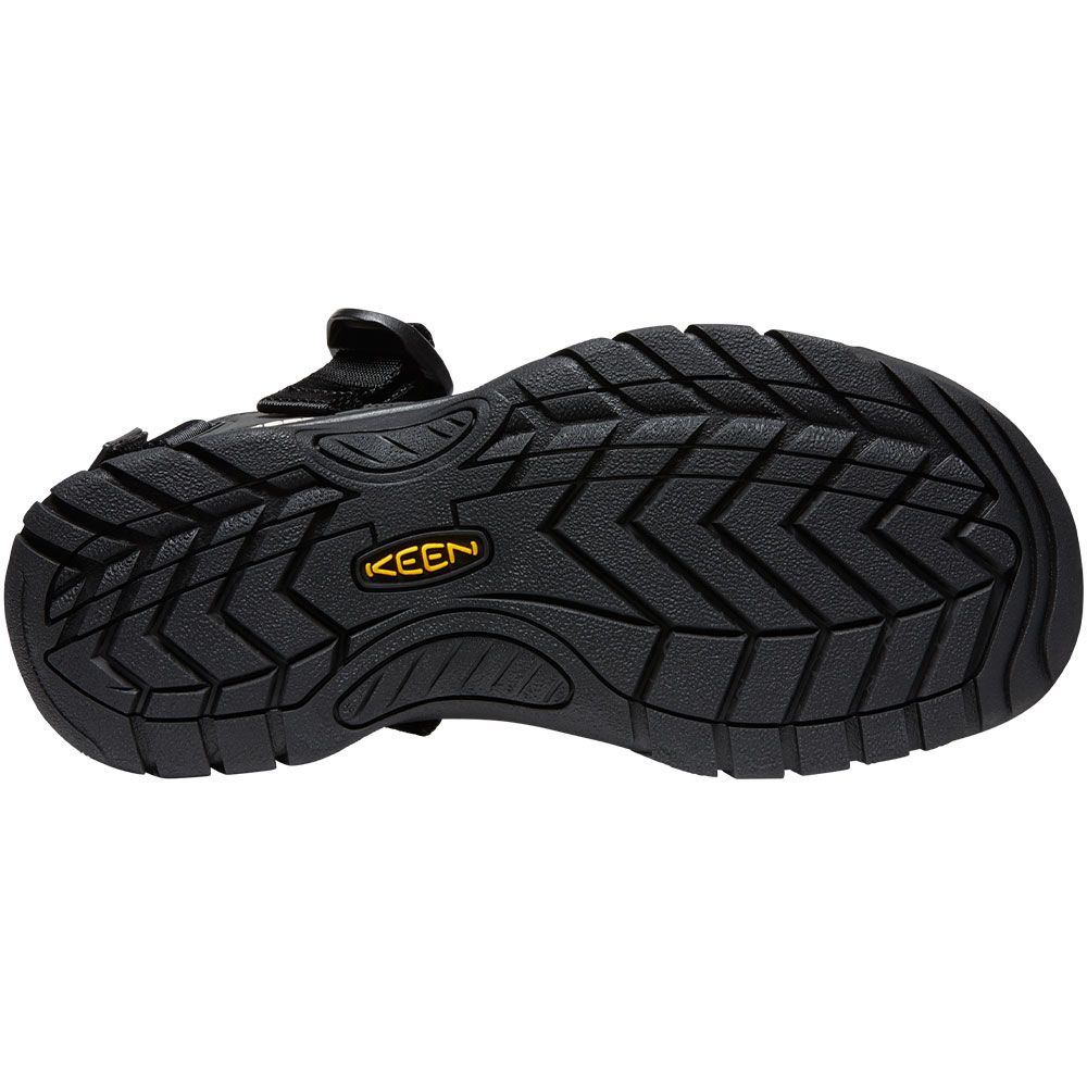 KEEN Zerraport 2 Outdoor Sandals - Mens Black Black Sole View