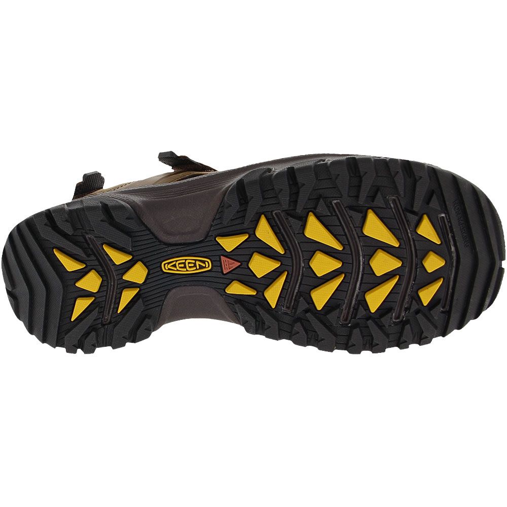 KEEN Targhee 3 Open Toed Sandals - Mens Bison Mulch Sole View