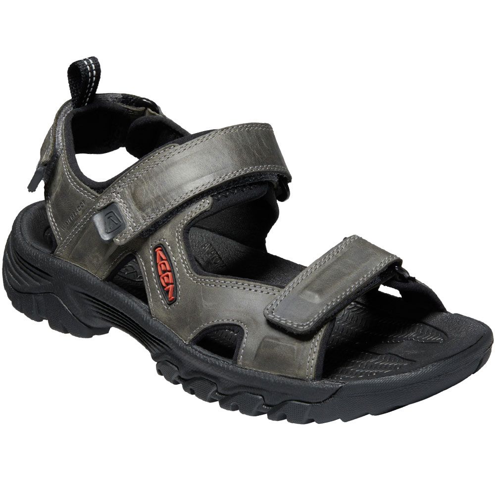 KEEN Targhee III Open Toe Outdoor Sandals - Mens Grey Black