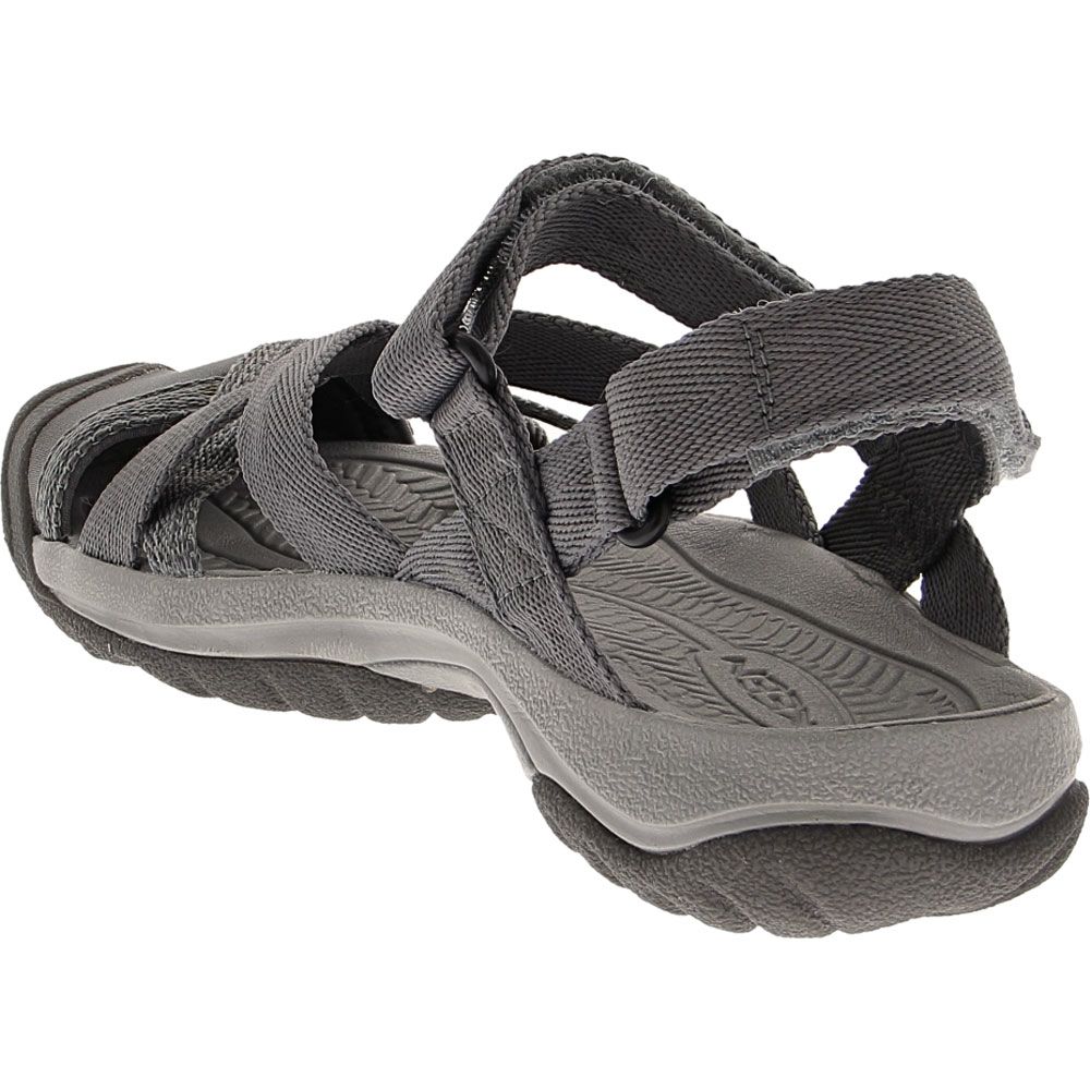 KEEN Kira Ankle Strap Sandals - Womens Steel Grey Back View