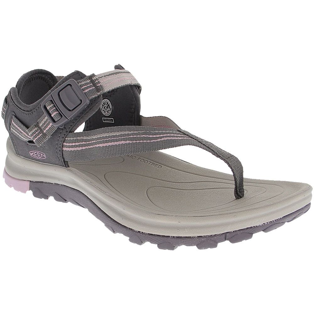 KEEN Terradora 2 Toe Outdoor Sandals - Womens Dark Grey Dawn Pink