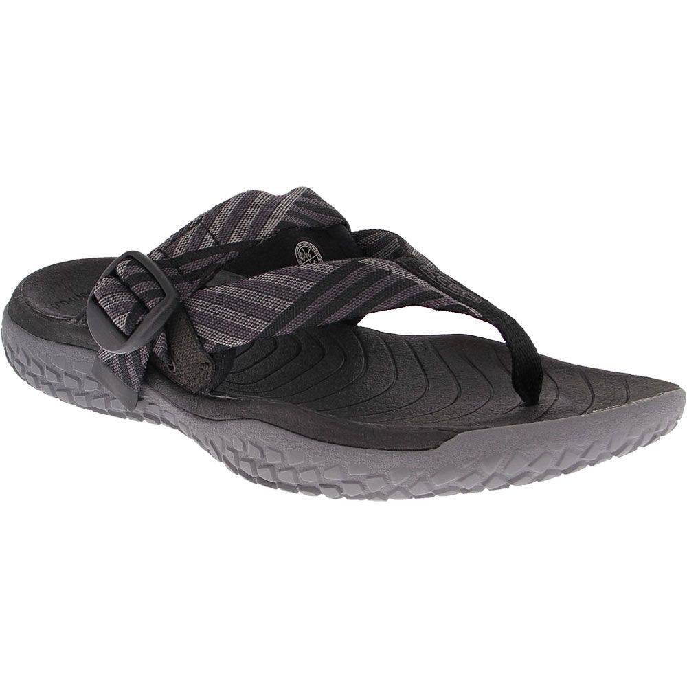 KEEN Solr Toe Post Water Sandals - Womens Black Steel Grey