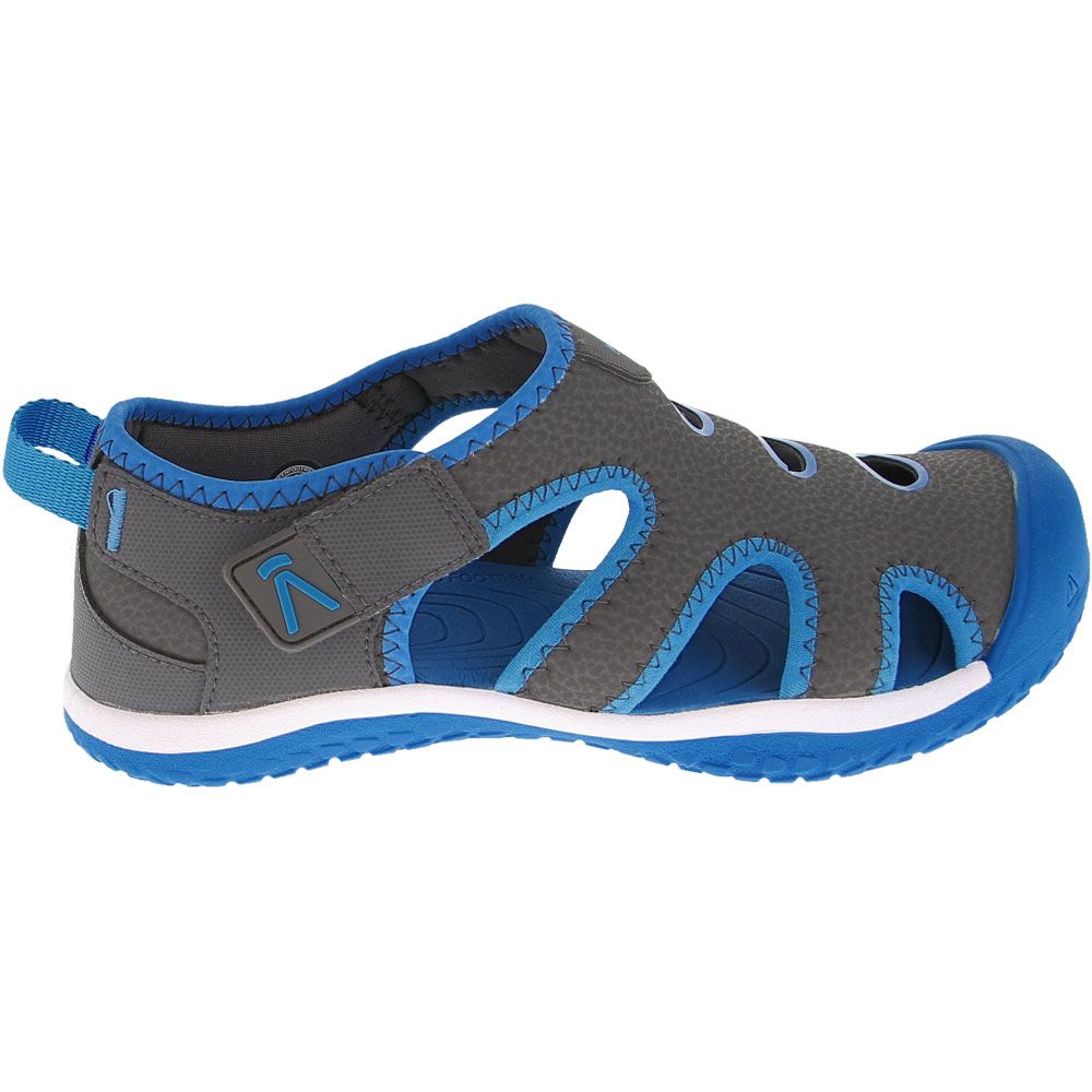 KEEN Stingray Water Sandals - Boys Magnet Brilliant Blue Side View