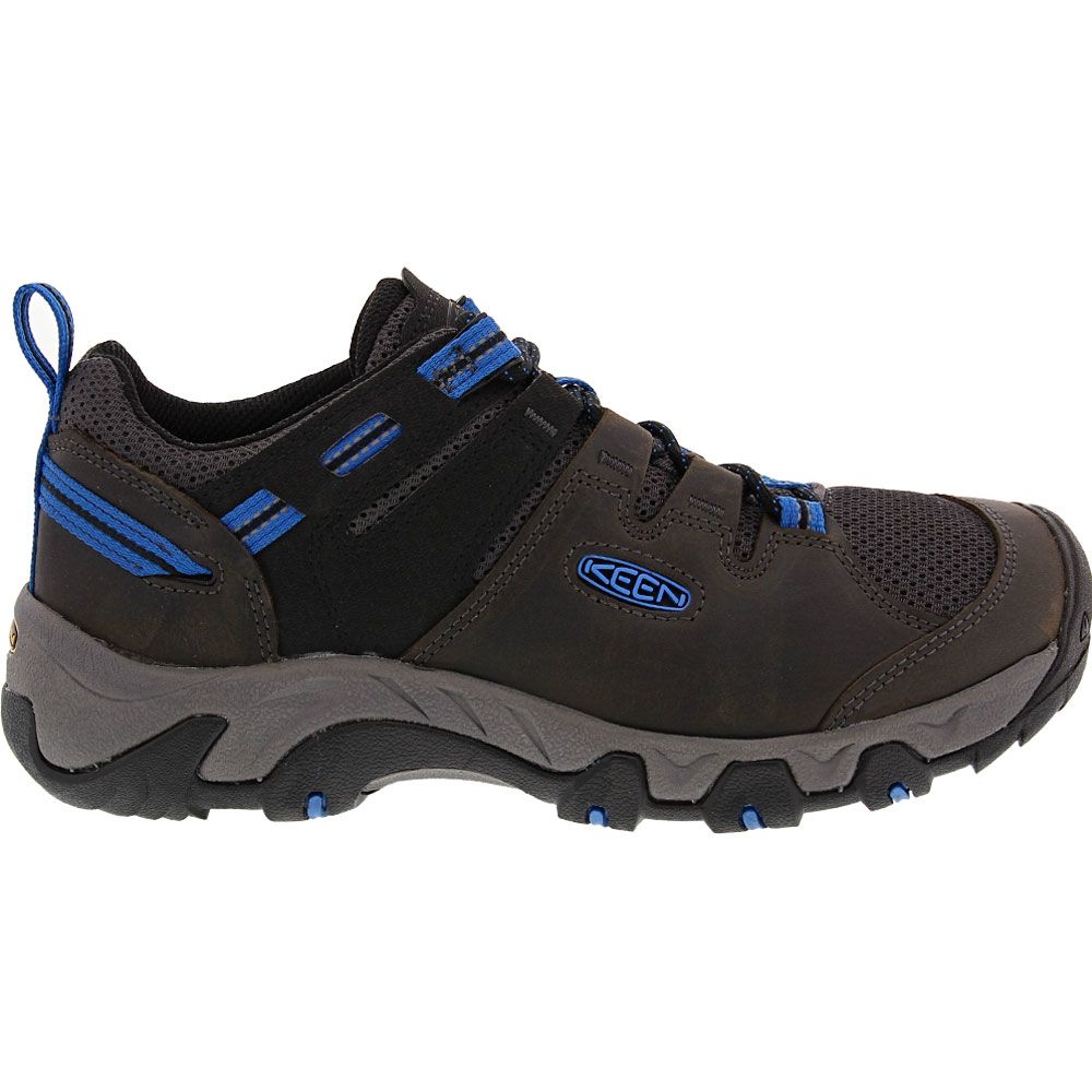 KEEN Steens Vent Hiking Shoes - Mens Magnet Sky Diver Side View