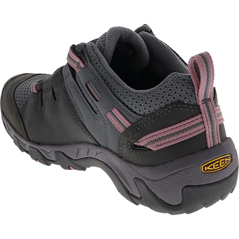 KEEN Steens Vent Hiking Shoes - Womens Magnet Nostalgia Rose Back View