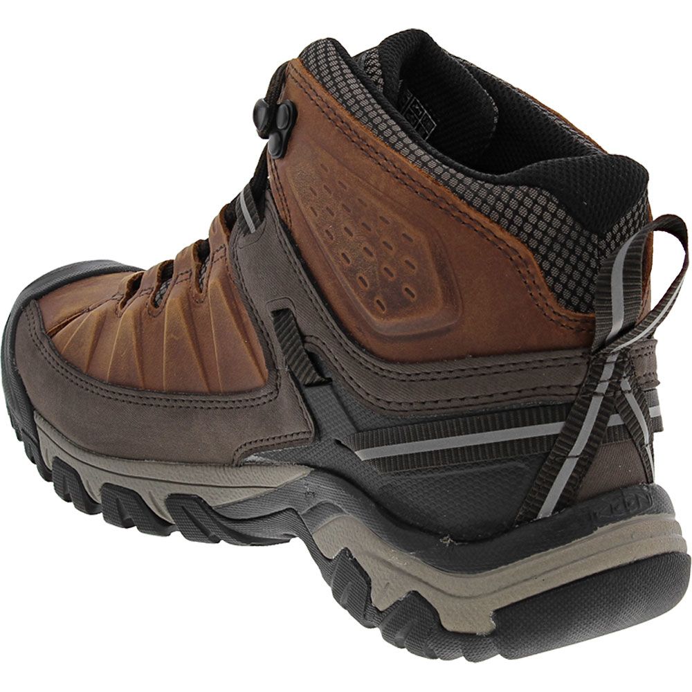 KEEN Targhee III Mid Wp Hiking Boots - Mens Chestnut Mulch Back View