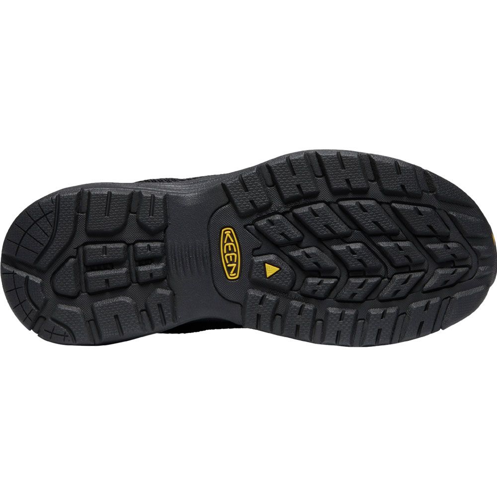 KEEN Utility Sparta Low Safety Toe Work Shoes - Womens Black Black Sole View