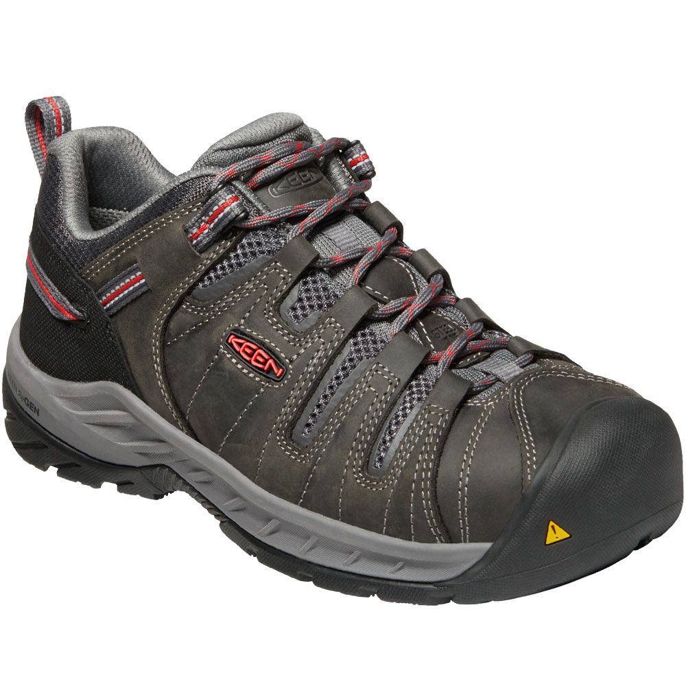 KEEN Utility Flint 2 Low Safety Toe Work Boots - Womens Magnet Rose